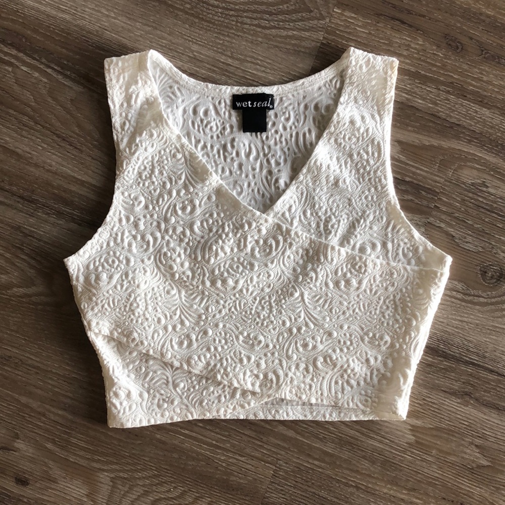 White Crop Top